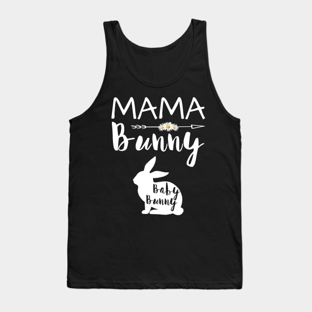 Daisy Mama Bunny Easter Day Gift Tank Top by Tatjana  Horvatić